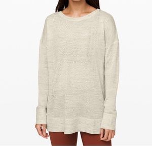 Lululemon well being crew sweater linen